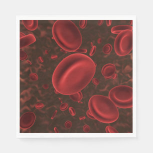 Red Blood Cells Microscopic Napkin
