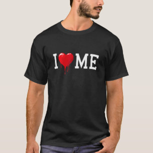 Red Bloody Heart Graphic I Love Me T-Shirt