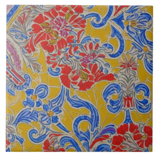 Red Bloom  Ceramic Tile