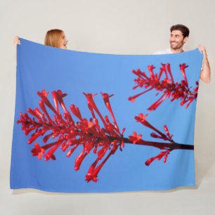 RED BLOOM FLEECE BLANKET