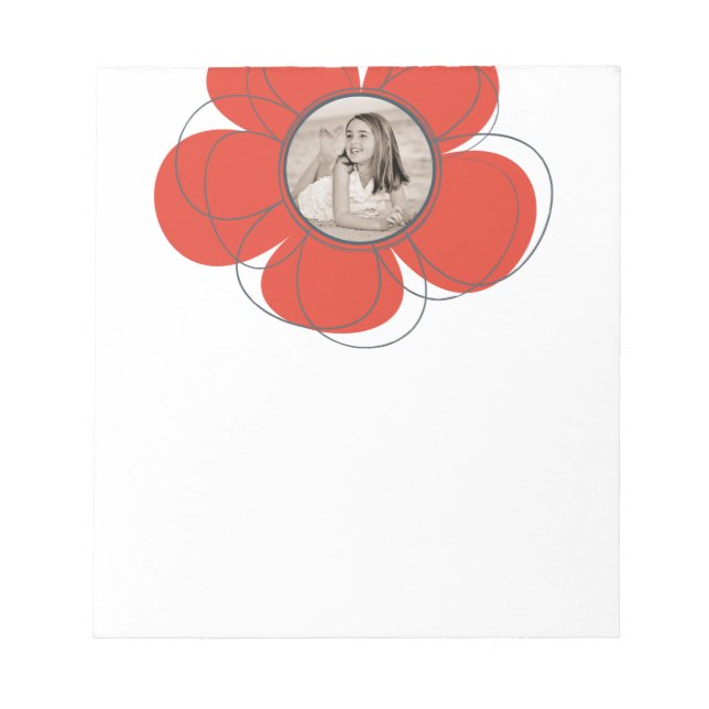 Red Bloom Notepad (Front)
