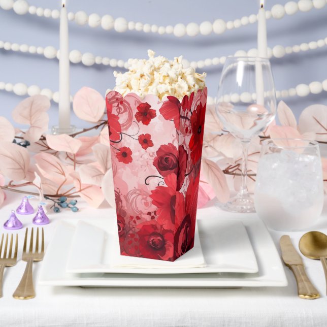 Red Bloom Symphony Favour Box (Wedding)