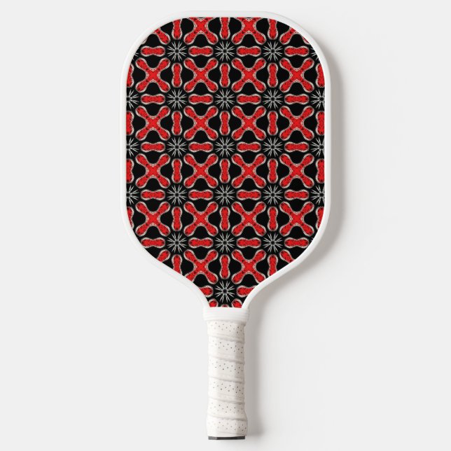 Red Blooms  Pickleball Paddle (Front)