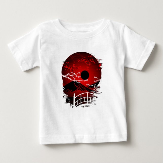 Red Blossom Baby T-Shirt (Front)