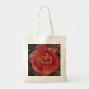 red blossom tote bag