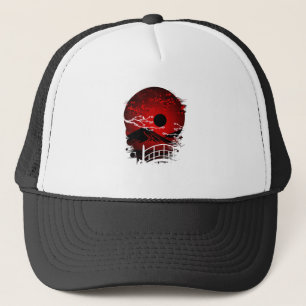 Red Blossom Trucker Hat