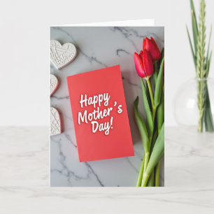 Red Blossoms Greeting Card