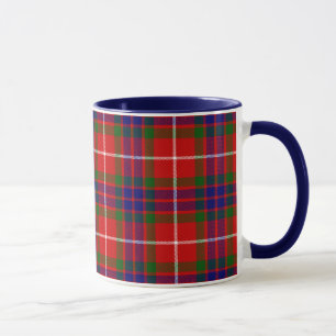 Red Blue and Green Clan Fraser Tartan Mug