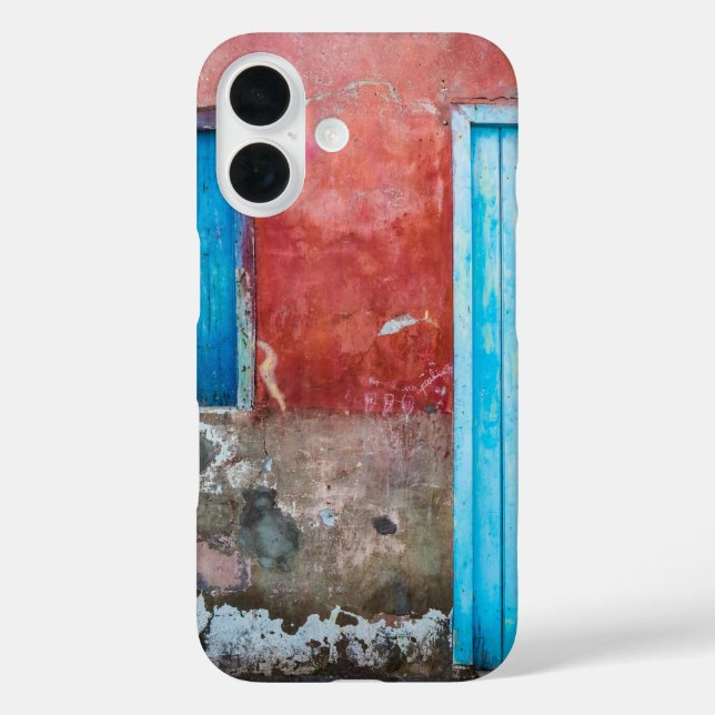 Red, blue and grey wall, door and window Case-Mate iPhone case (Back)