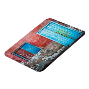 Red, blue and grey wall, door and window magnet