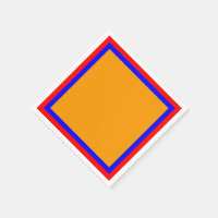 Red Blue and Orange Paper Napkins