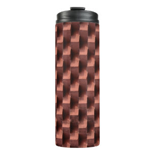 Red blue and yellow multi colour heart illustratio thermal tumbler