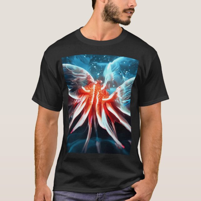 Red  Blue Art T-Shirt (Front)