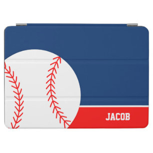 Red Blue Baseball Personalized Kids iPad Air Cover