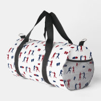Red & Blue Boxing Gloves Boxer Pattern Gym