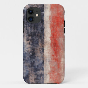 Red & Blue Brushstroke Abstract iPhone 11 Case