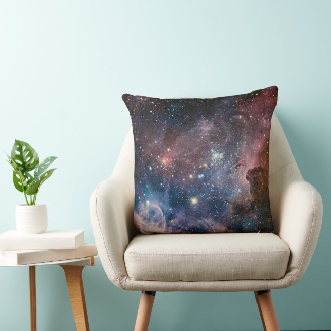 Red & Blue Carina Nebula Hubble Telescope Cushion (Chair)