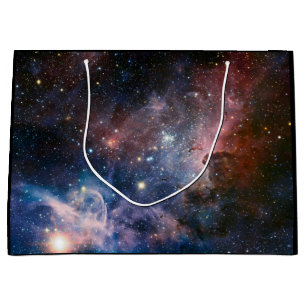 Red & Blue Carina Nebula Hubble Telescope Large Gift Bag