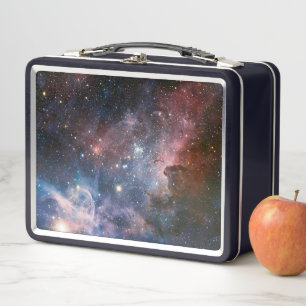 Red & Blue Carina Nebula Hubble Telescope Metal Lunch Box