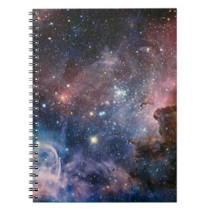 Red & Blue Carina Nebula Hubble Telescope Notebook