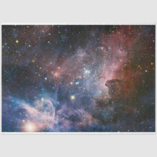 Red & Blue Carina Nebula Hubble Telescope Tissue Paper