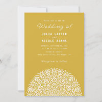 Red & Blue Coral Reef Marble Stone Mandala Wedding