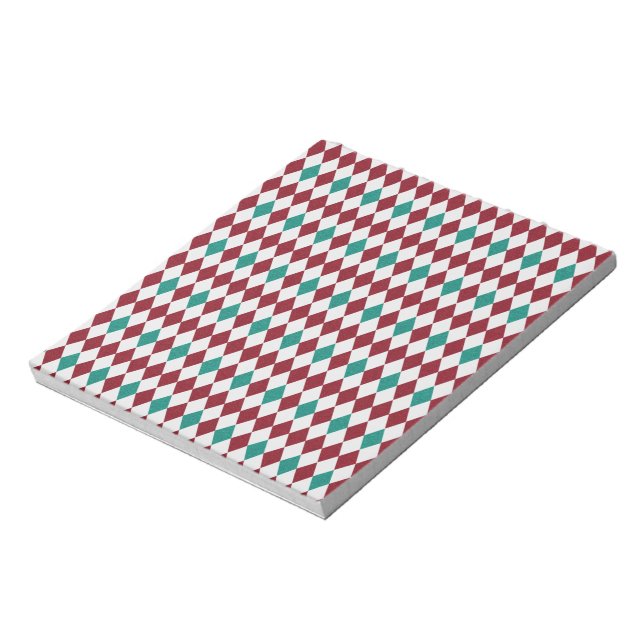 Red & Blue Diamond Glitter Notepad (Rotated)