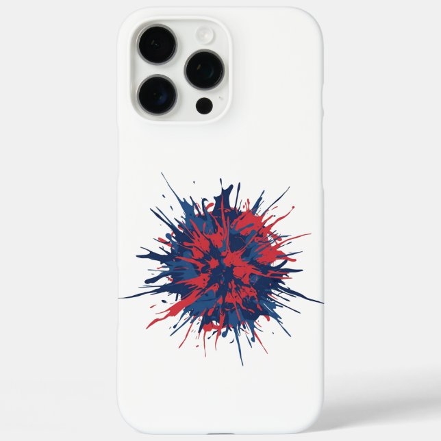 Red Blue Explosion  Case-Mate iPhone Case (Back)