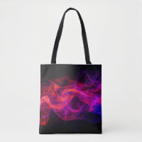 Red + Blue Flames on a Roomy Black