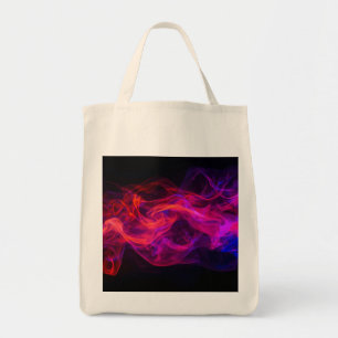Red + Blue Flames on a Roomy Tote Bag
