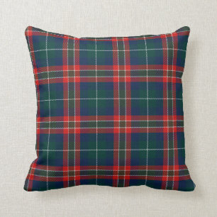 Red blue green tartan pillow christmas