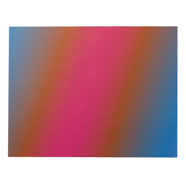 RED BLUE GREEN TEXTURE ART NOTEPAD (Front)