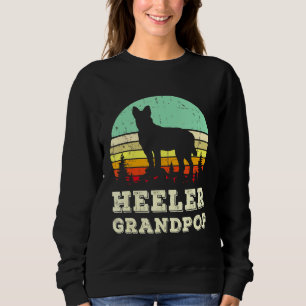 Red Blue Heeler Grandpop Australian Cattle Dog Gra Sweatshirt