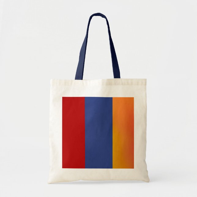 Red Blue Orange Tote Bag (Front)