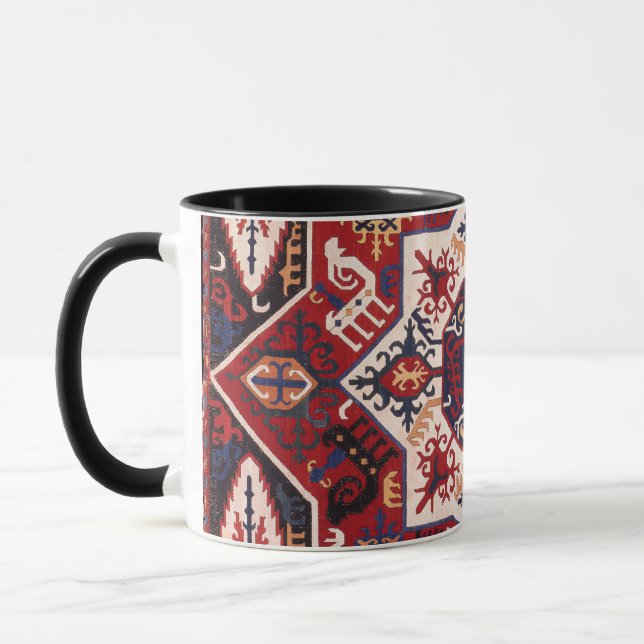 Red & Blue Persian Design Mug (Left)