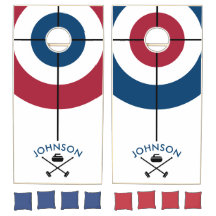Red/Blue Personalised Curling