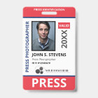 Red Blue Photo & Logo Press ID