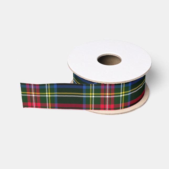 Red & Blue Plaid Grosgrain Ribbon (Spool)