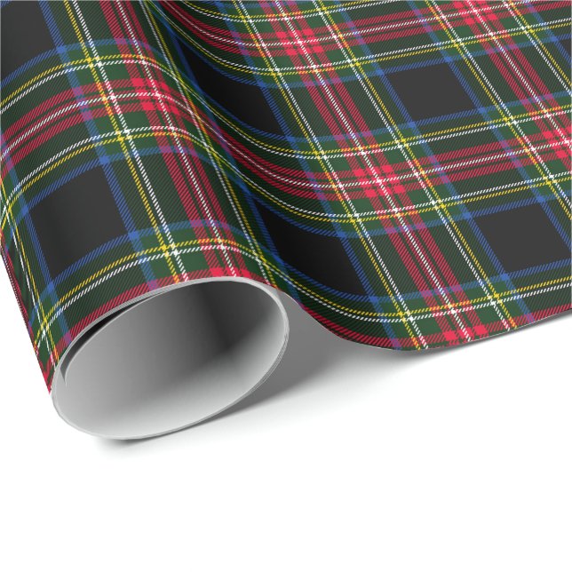 Red & Blue Plaid Wrapping Paper (Roll Corner)