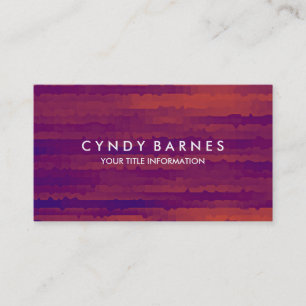 Red Blue Purple Stripes Business Card