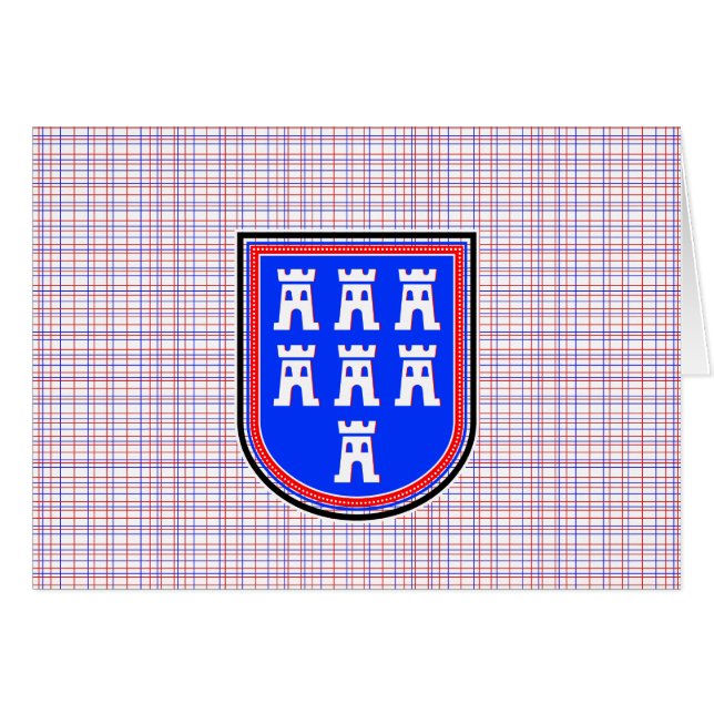 Red Blue Saxonian Sign (Front Horizontal)