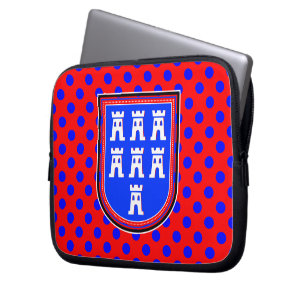 Red Blue Saxonian Sign Laptop Sleeve