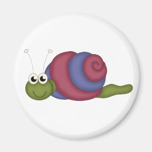 Red & Blue Snail Magnet
