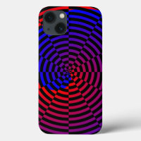 Red & Blue Spiral by Kenneth Yoncich