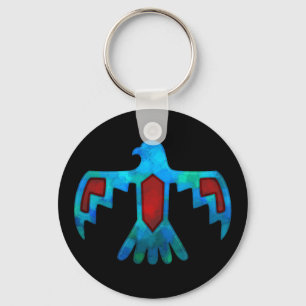 Red & Blue Thunderbird Keychain