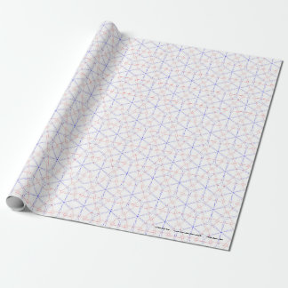 Red Blue Tulip Buds Wrapping Paper