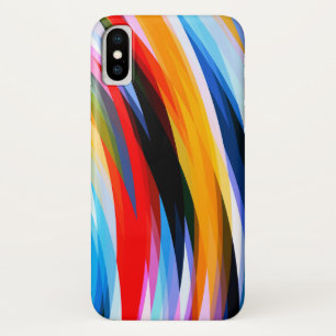 Red Blue Yellow Black iPhone X Case
