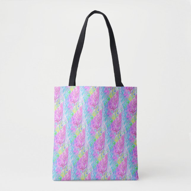 Red blue Yellow bright All-Over-Print Tote Bag (Front)