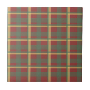 Red Blue Yellow Plaid Tile
