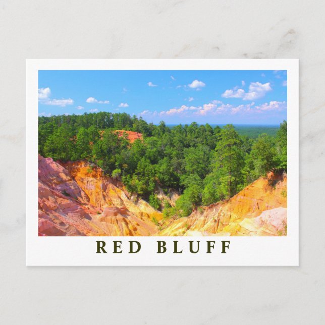 Red Bluff Landscape Overview - Mississippi scenics Postcard (Front)
